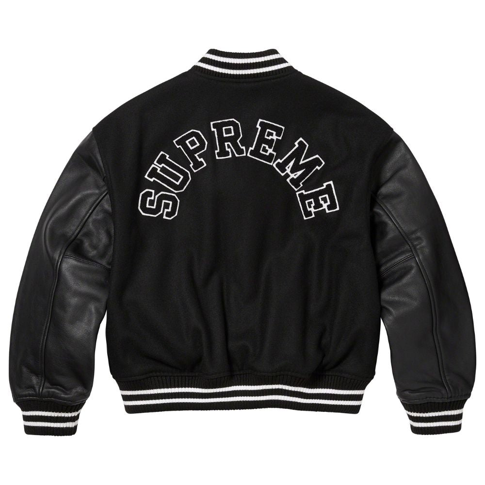 Supreme Tiger Varsity Jacket Black