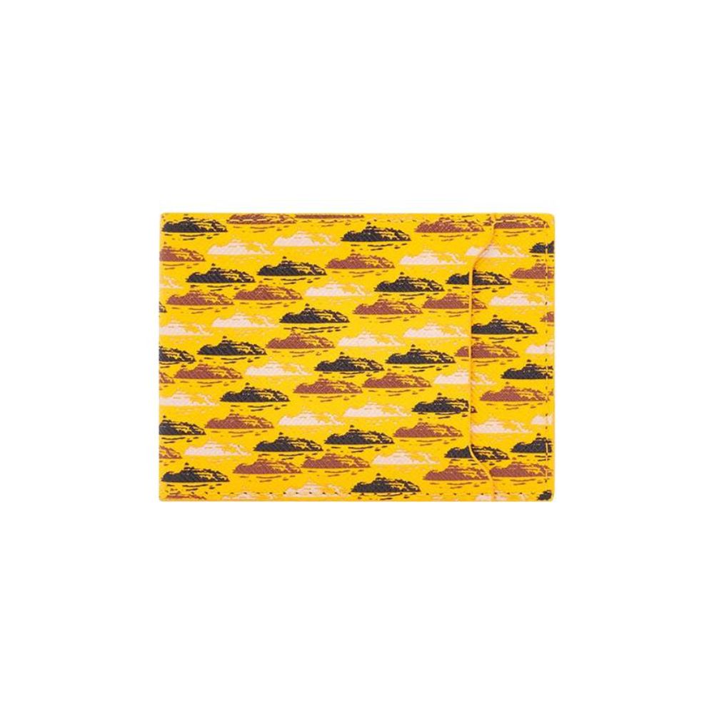 Leather Card Holder Yellow