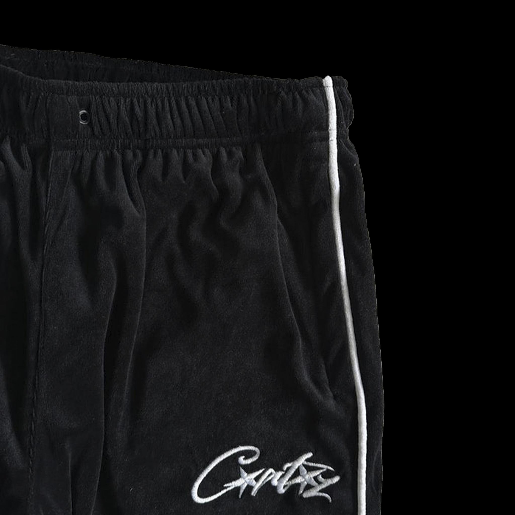 CORTEIZ VVS VELOUR TRACKSUIT - BLACK