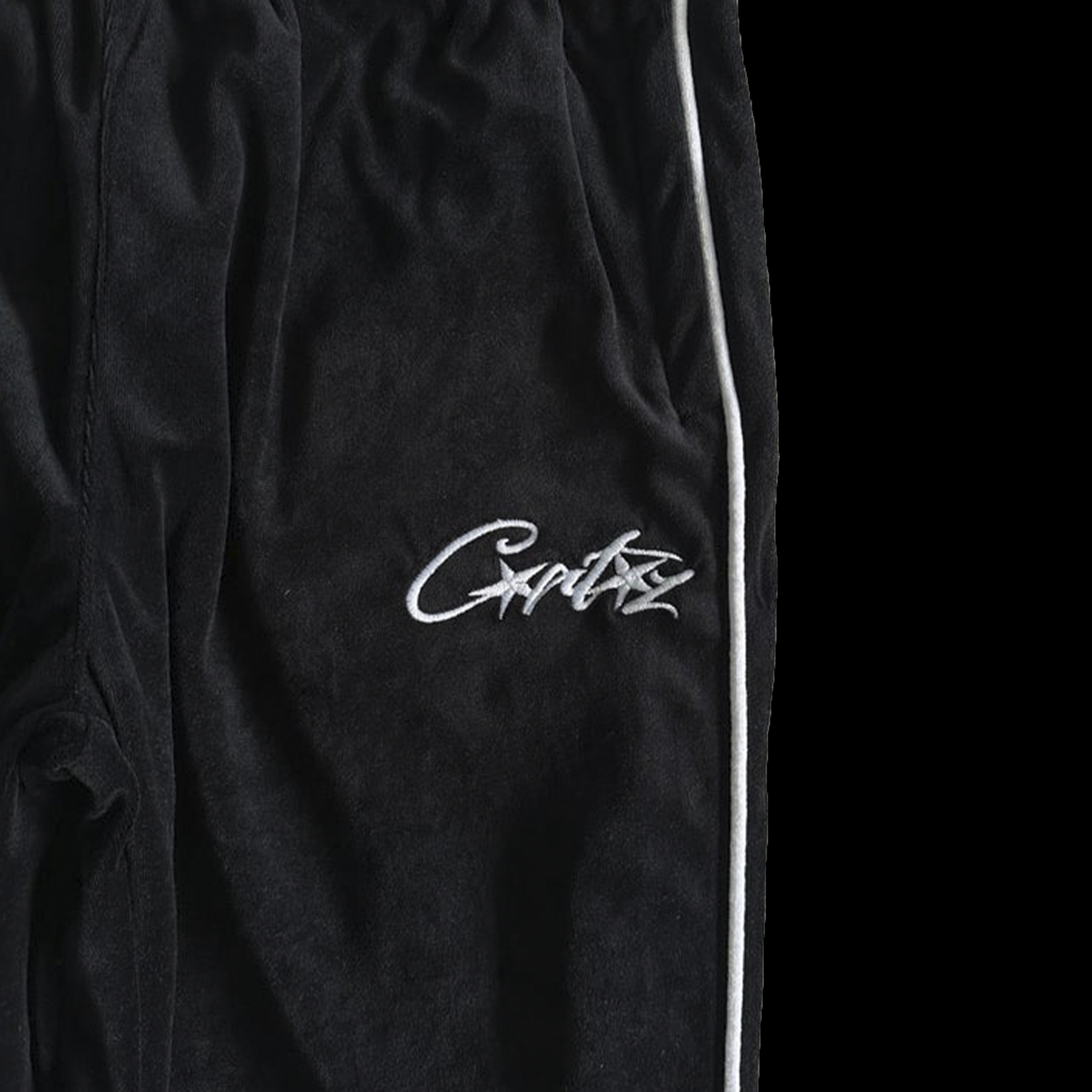 CORTEIZ VVS VELOUR TRACKSUIT - BLACK