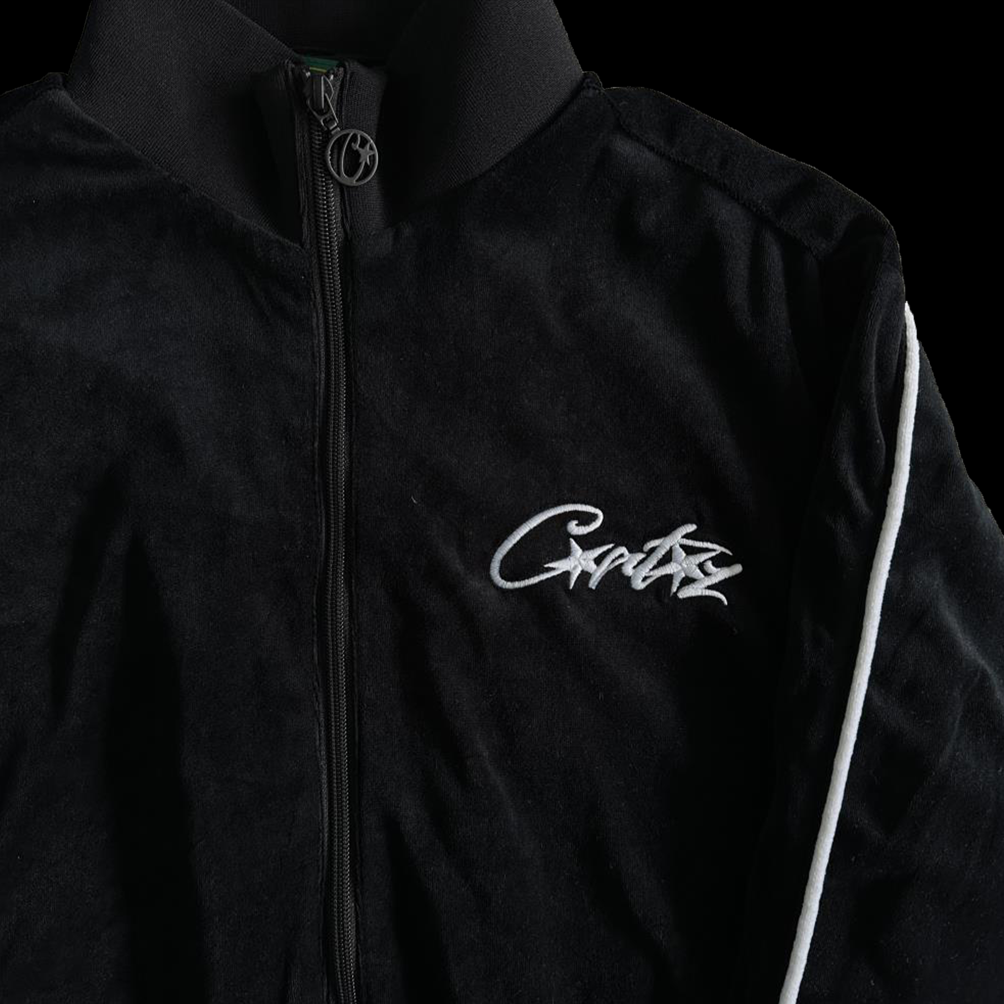 CORTEIZ VVS VELOUR TRACKSUIT - BLACK