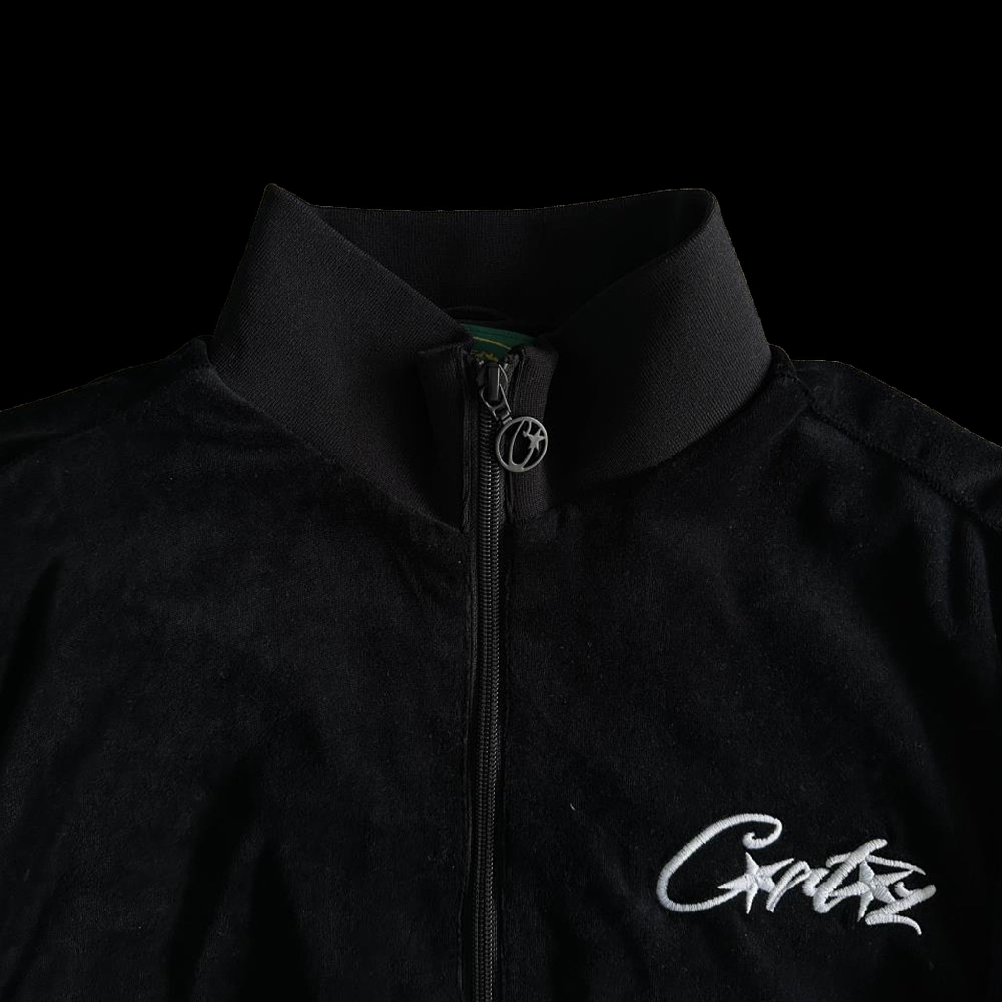 CORTEIZ VVS VELOUR TRACKSUIT - BLACK