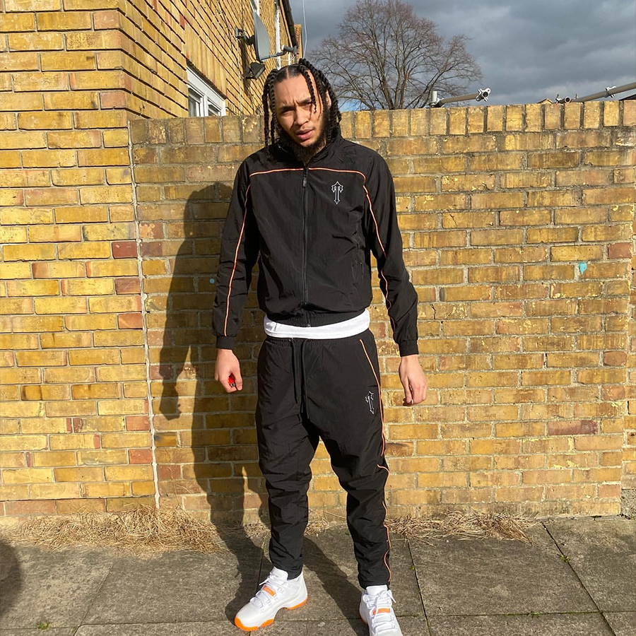 Arch Panel Tracksuit - Black/Orange (Copie)