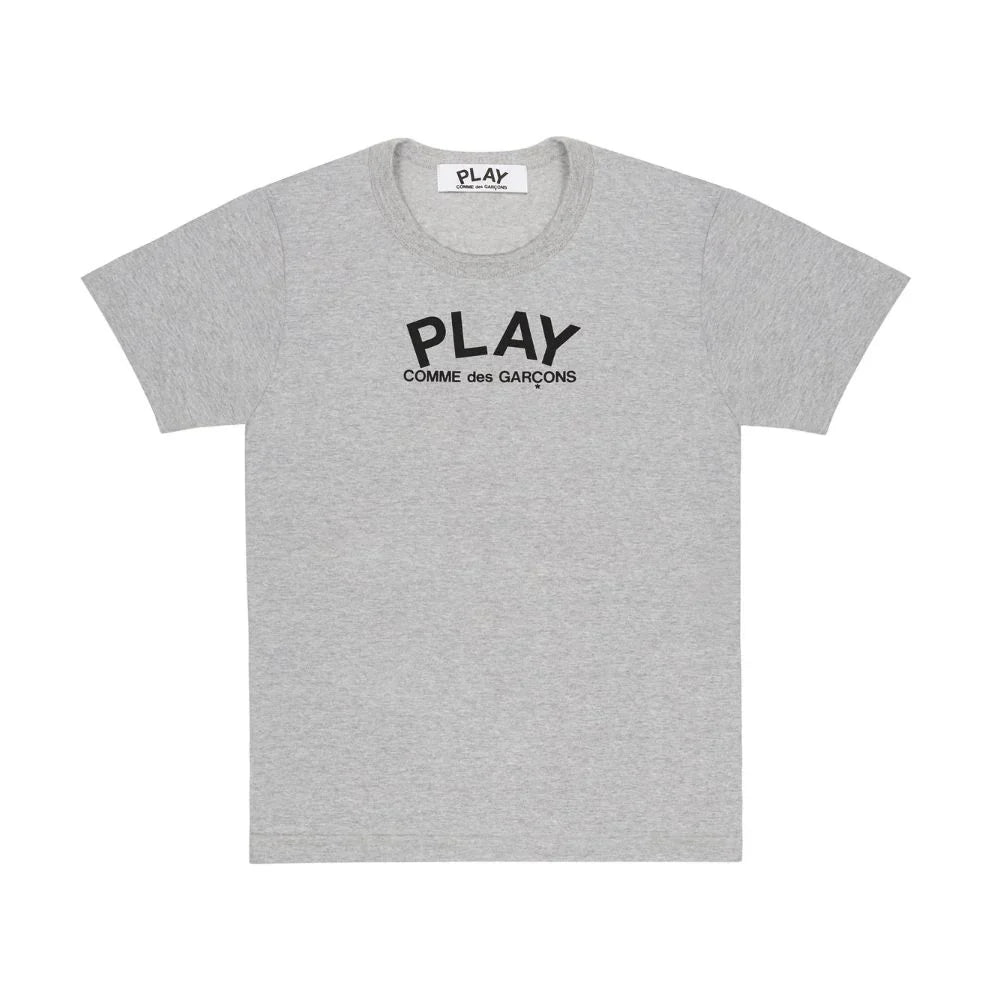Comme des Garçons Play T-Shirt Black Logo Print Grey