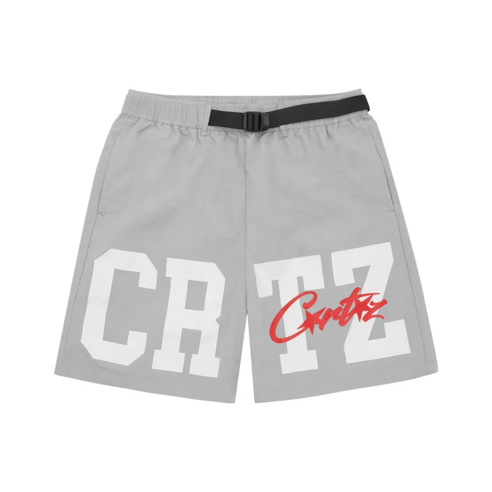 Corteiz CRTZ Nylon Shorts Grey