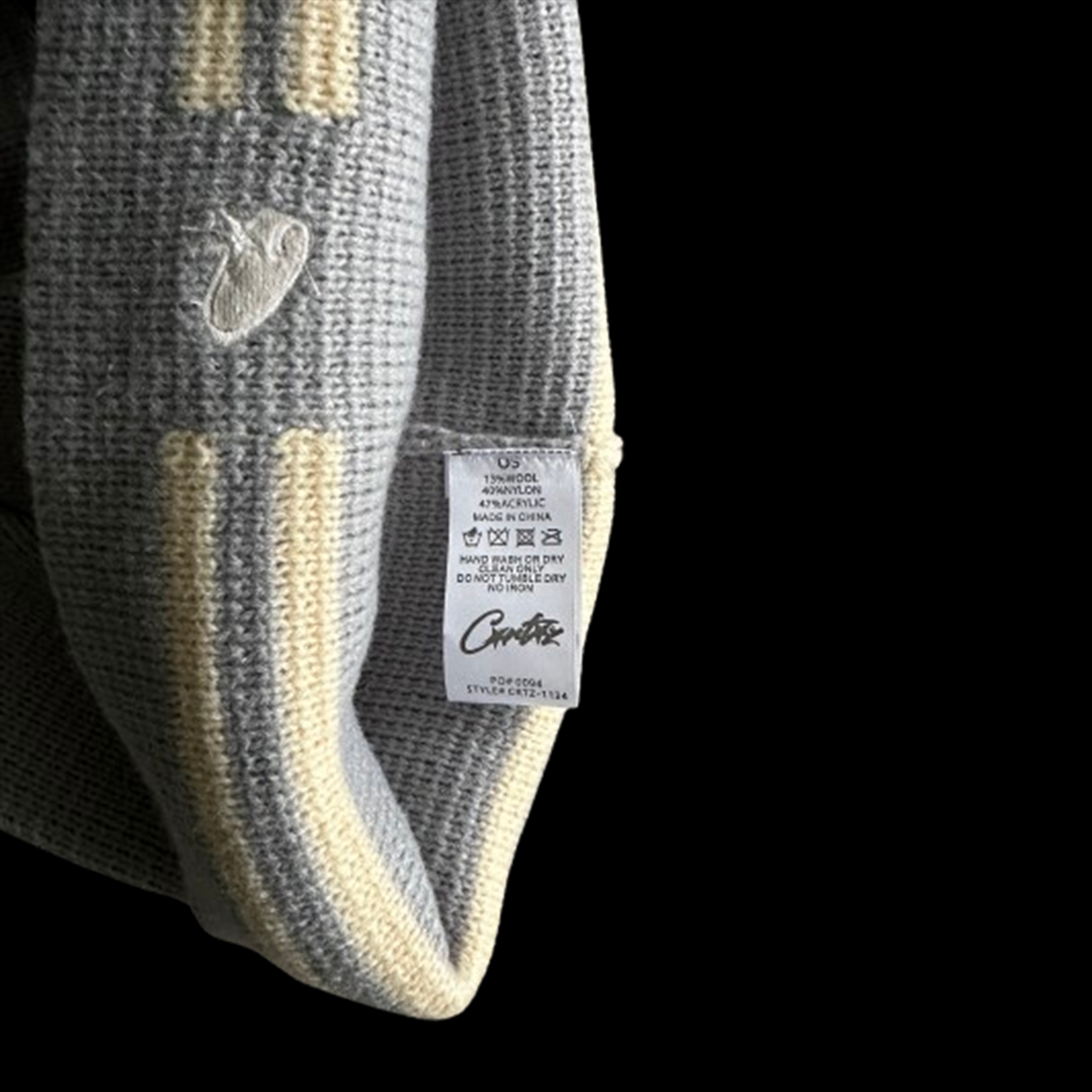 CORTEIZ VVS KNIT BEANIE (GREY)